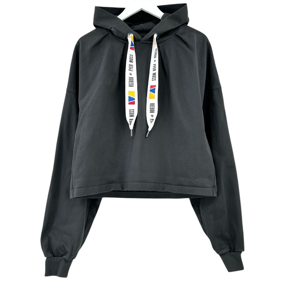 Reebok by Pyer Moss Dark Gray Collection 3 Dropped Shoulder Oversized Hoodie - S - Picture 1 of 14